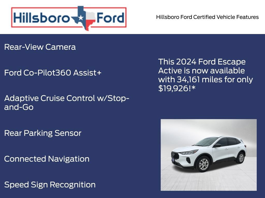 Certified 2024 Ford Escape Active w/ Tech Pack #1 FWD image 9
