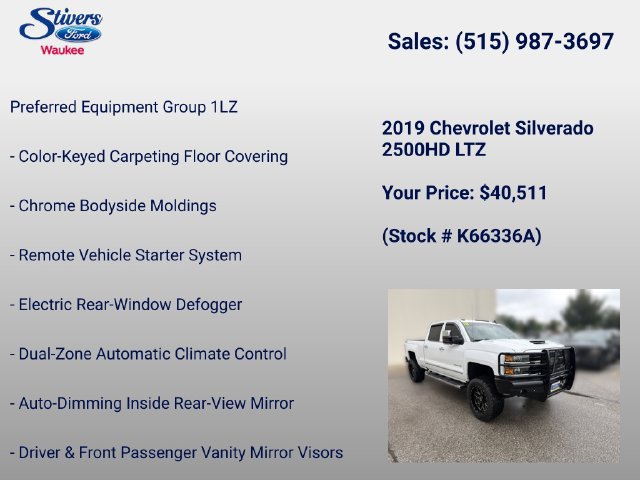 Used 2019 Chevrolet Silverado 2500 LTZ w/ Duramax Plus Package AWD/4WD image 16