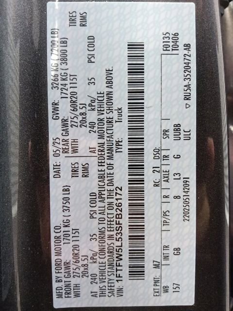 Certified 2025 Ford F150 Lariat w/ Equipment Group 502A High AWD/4WD image 37