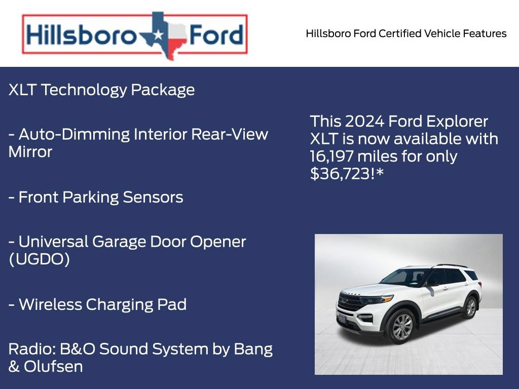 Certified 2024 Ford Explorer XLT w/ Equipment Group 202A AWD/4WD image 17