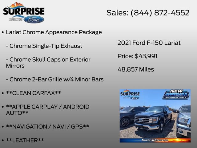 Certified 2021 Ford F150 Lariat AWD/4WD image 13