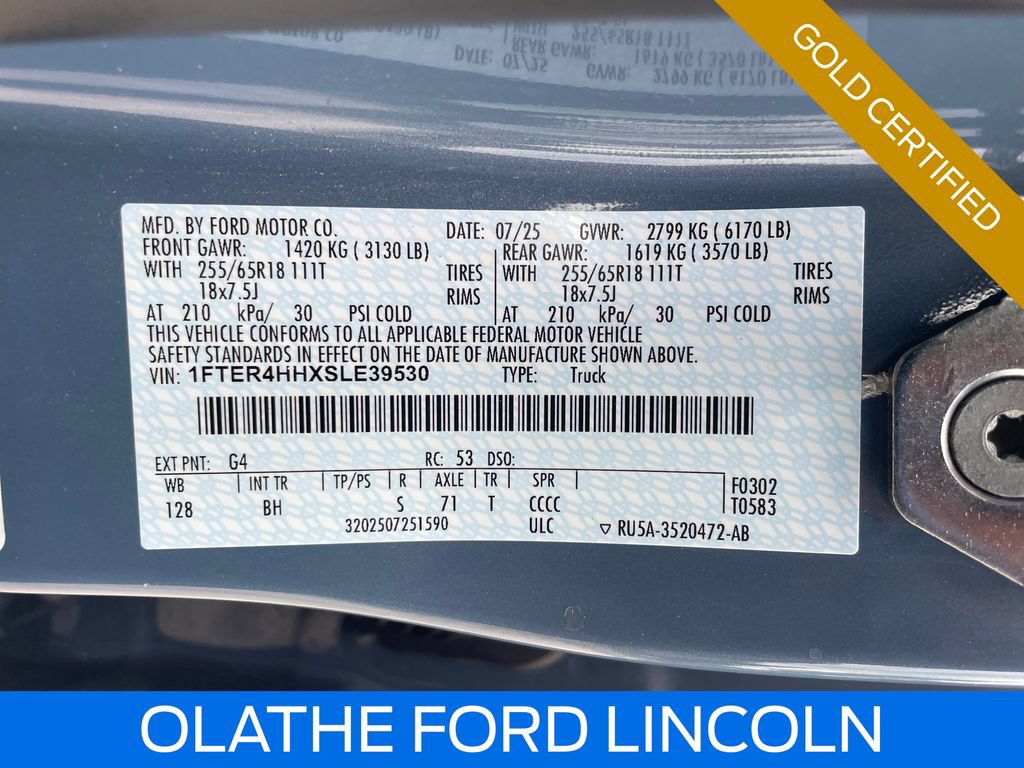 Certified 2025 Ford Ranger XLT w/ Chrome Accent Package AWD/4WD image 21