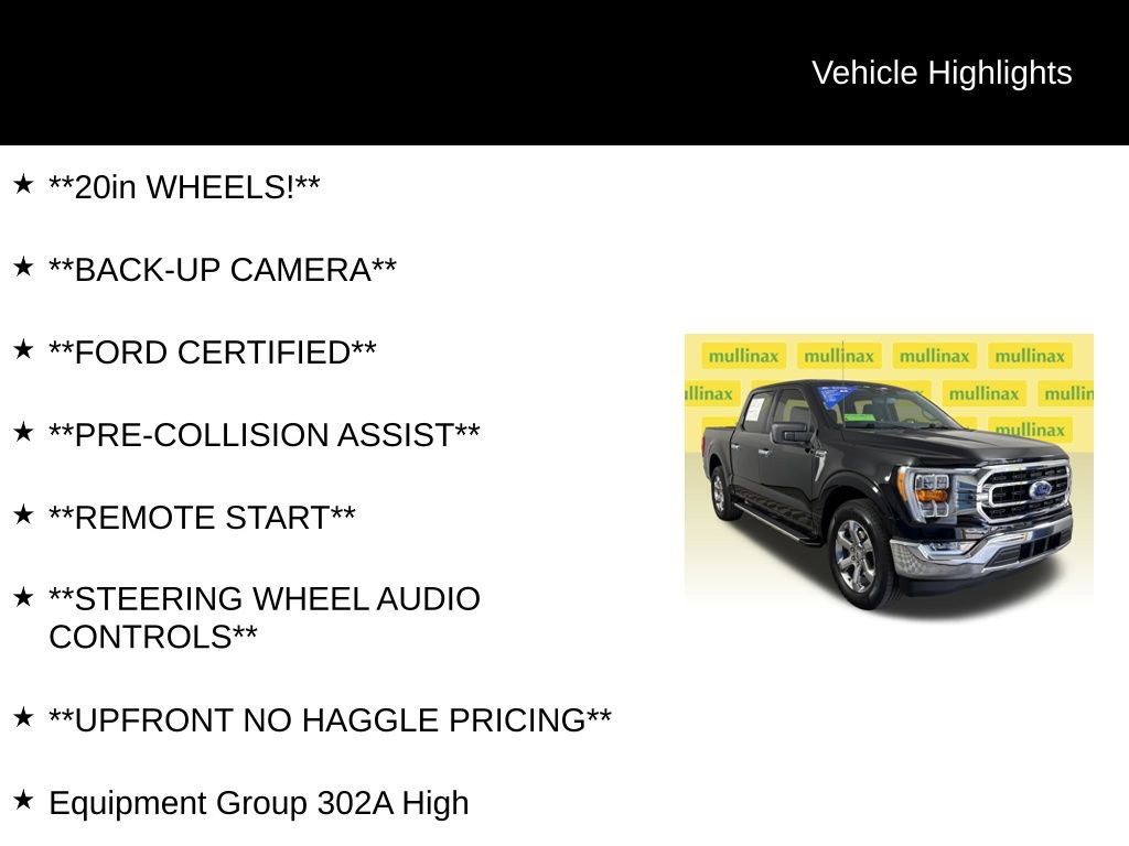 Certified 2023 Ford F150 XLT w/ Equipment Group 302A High RWD image 12