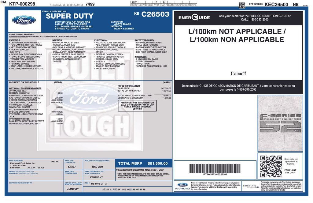 Certified 2019 Ford F350 Lariat image 4