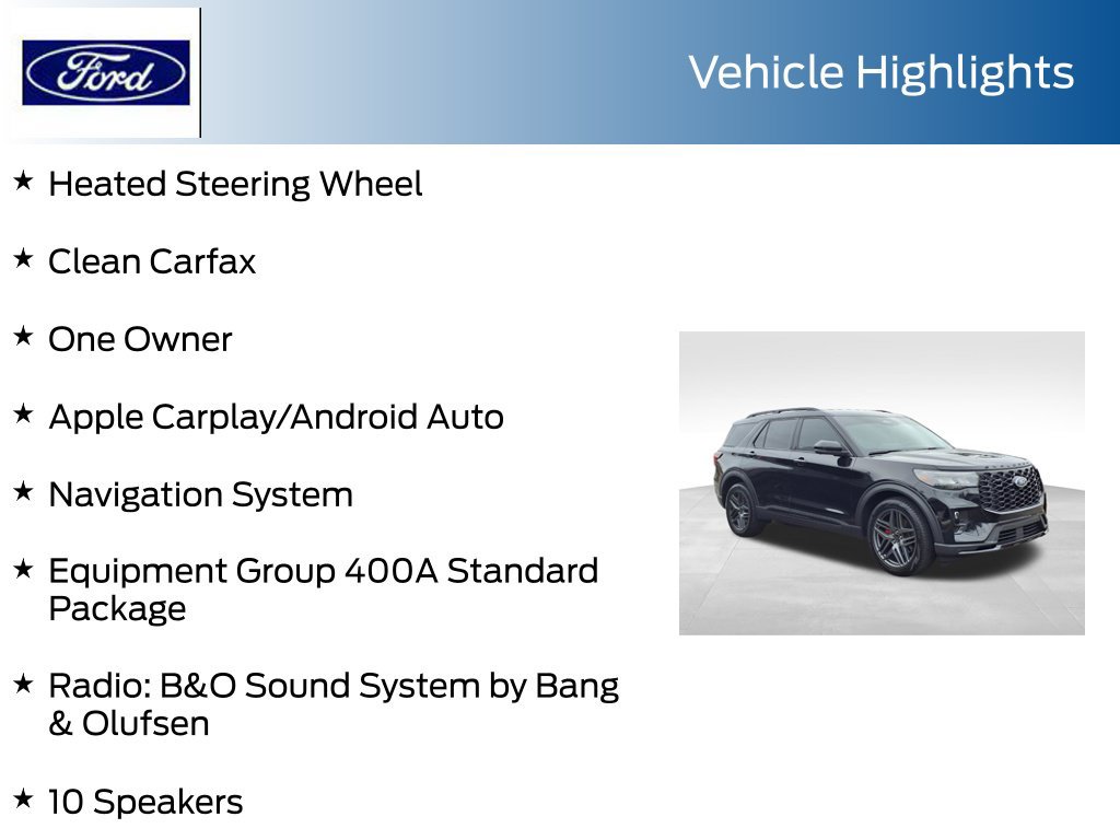 Certified 2025 Ford Explorer ST AWD/4WD image 19