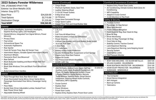 Used 2023 Subaru Forester Wilderness image 39