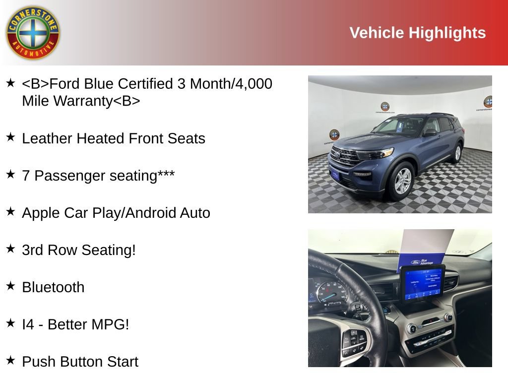Certified 2021 Ford Explorer XLT w/ Equipment Group 202A AWD/4WD image 2