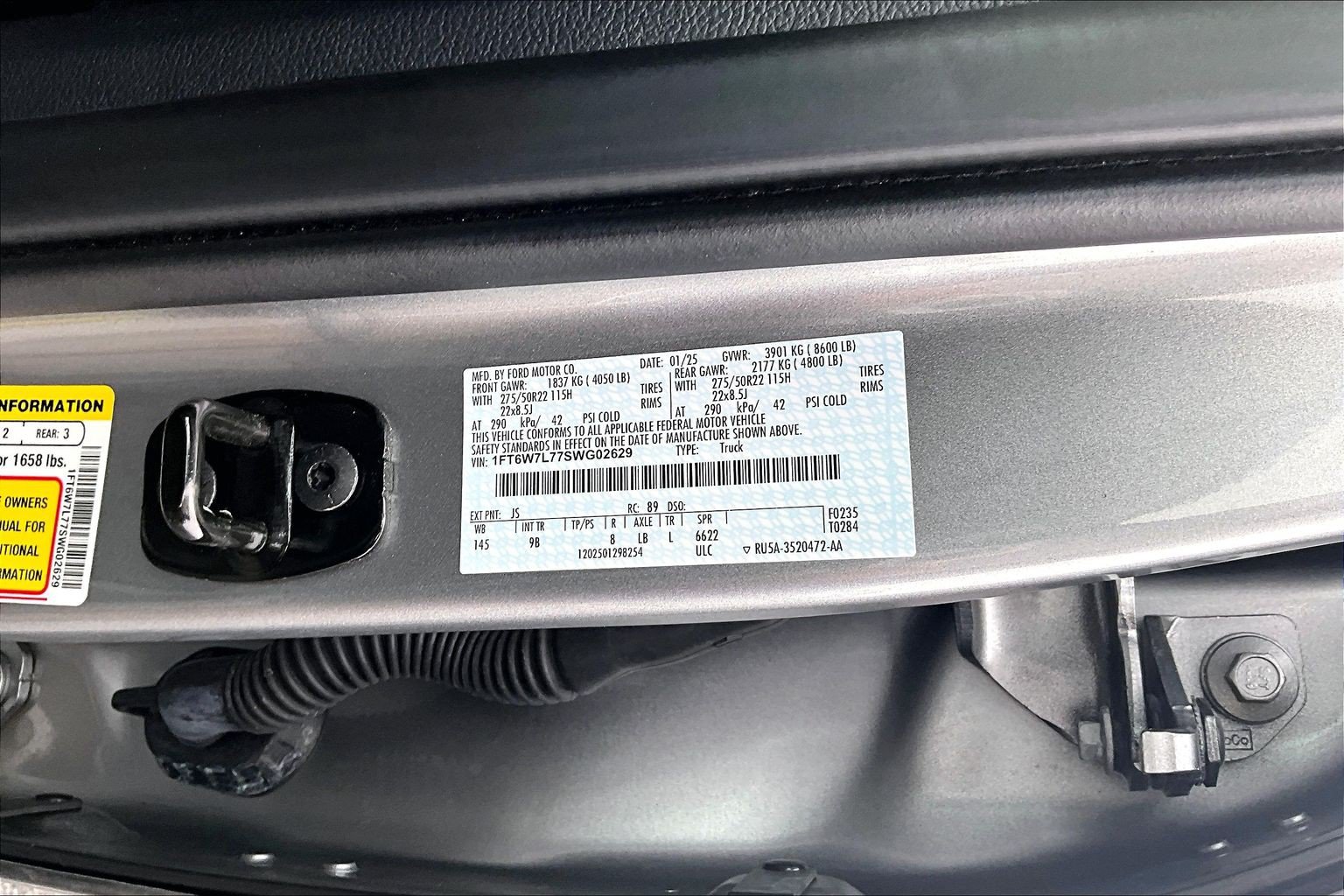 Certified 2025 Ford F150 Lightning Platinum AWD/4WD image 36