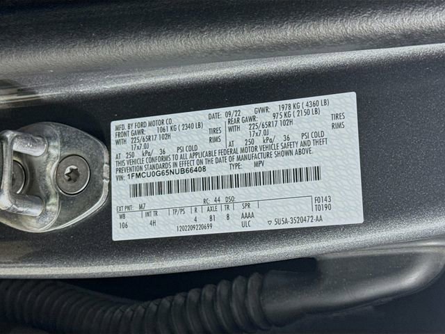 Certified 2022 Ford Escape SE w/ Convenience Package image 30