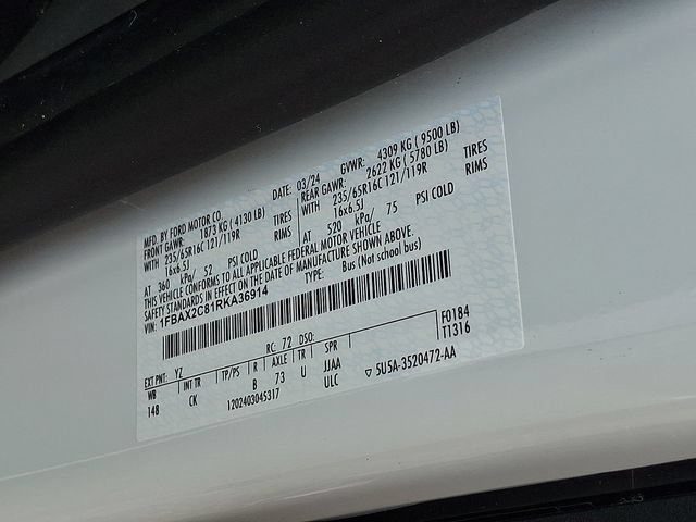 Certified 2024 Ford Transit 350 XLT RWD image 27
