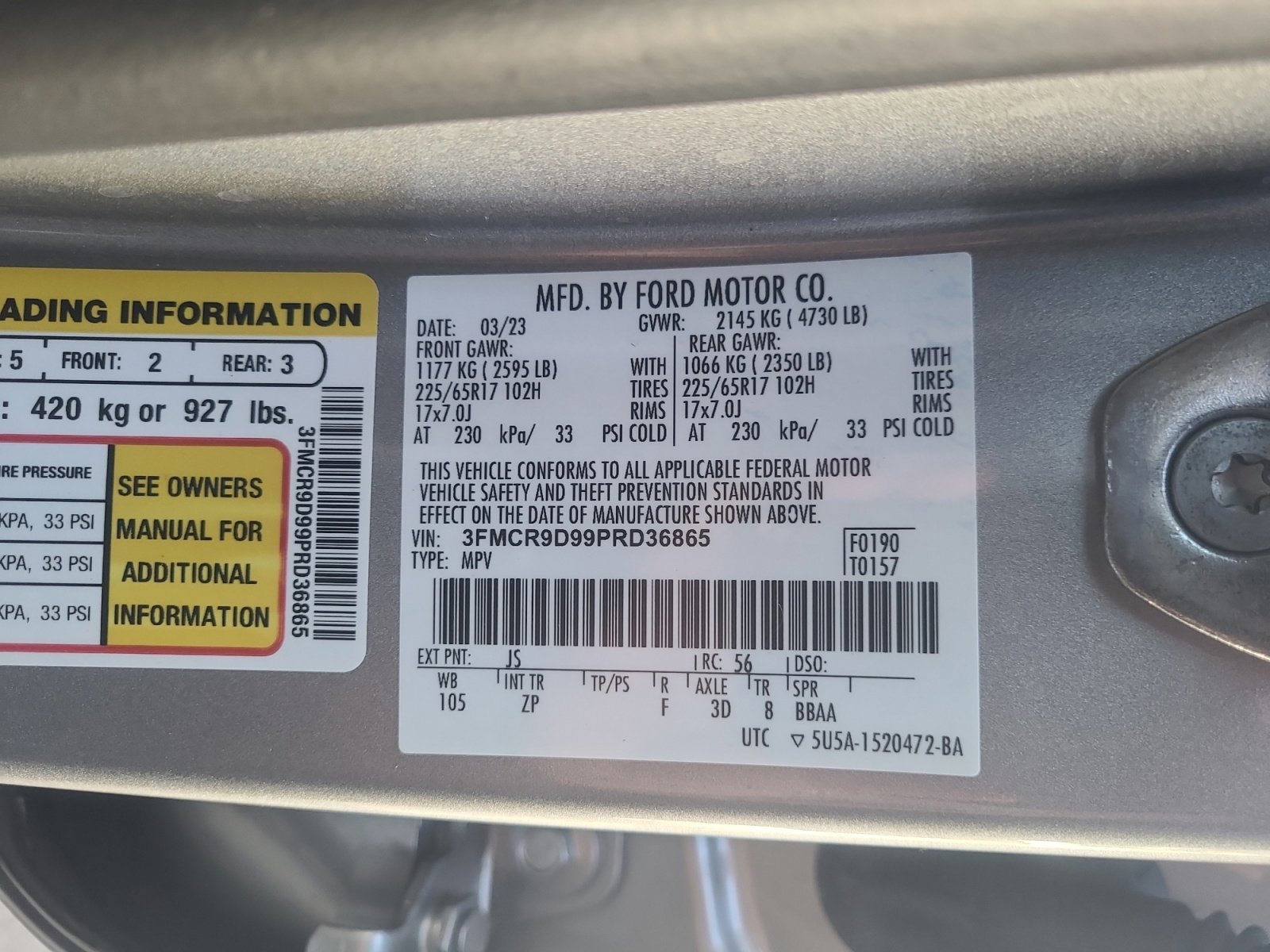 Certified 2023 Ford Bronco Sport Badlands w/ Premium Package image 25