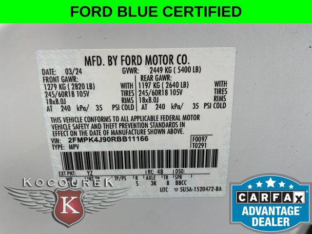 Certified 2024 Ford Edge SEL w/ Convenience Package AWD/4WD image 27