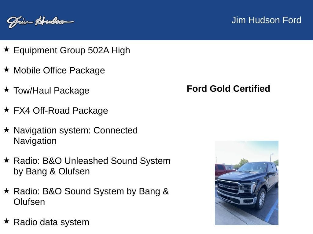 Certified 2025 Ford F150 Lariat w/ Equipment Group 502A High AWD/4WD image 10