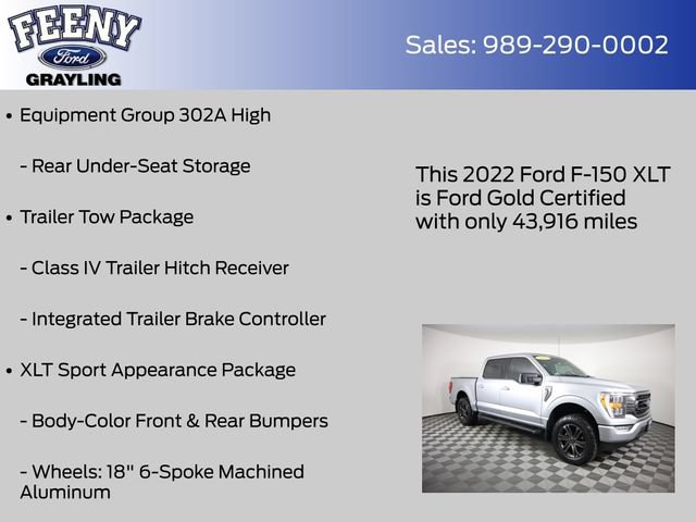 Certified 2022 Ford F150 XLT w/ Equipment Group 302A High AWD/4WD image 20