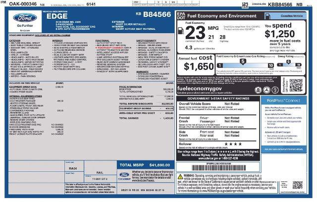 Certified 2019 Ford Edge SEL w/ Equipment Group 201A image 29