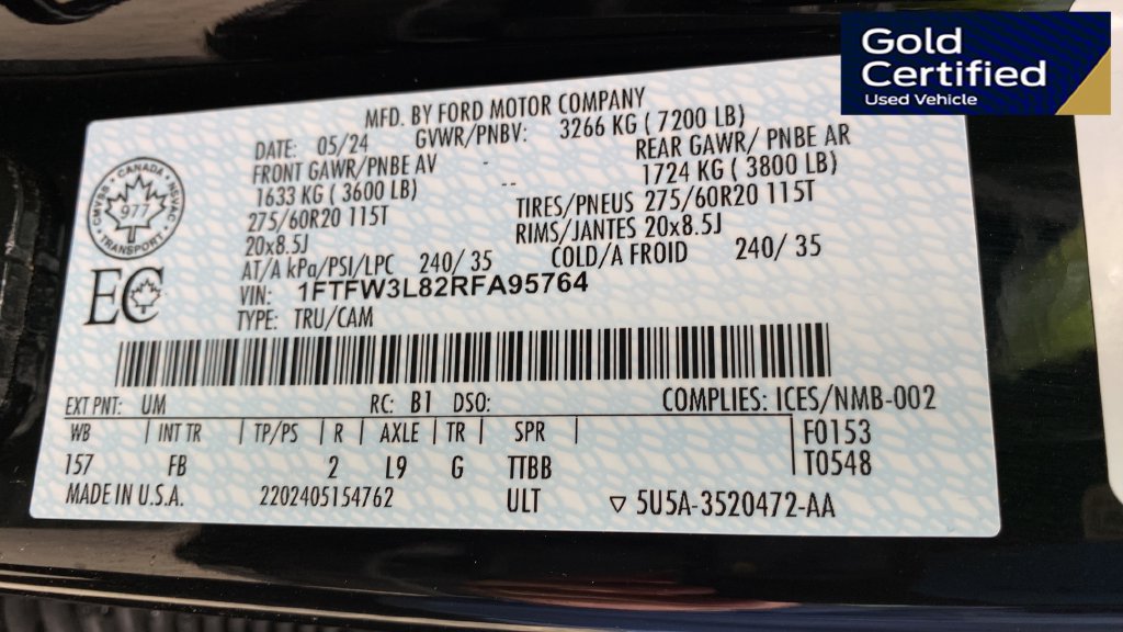 Certified 2024 Ford F150 XLT w/ Equipment Group 302A MID AWD/4WD image 27