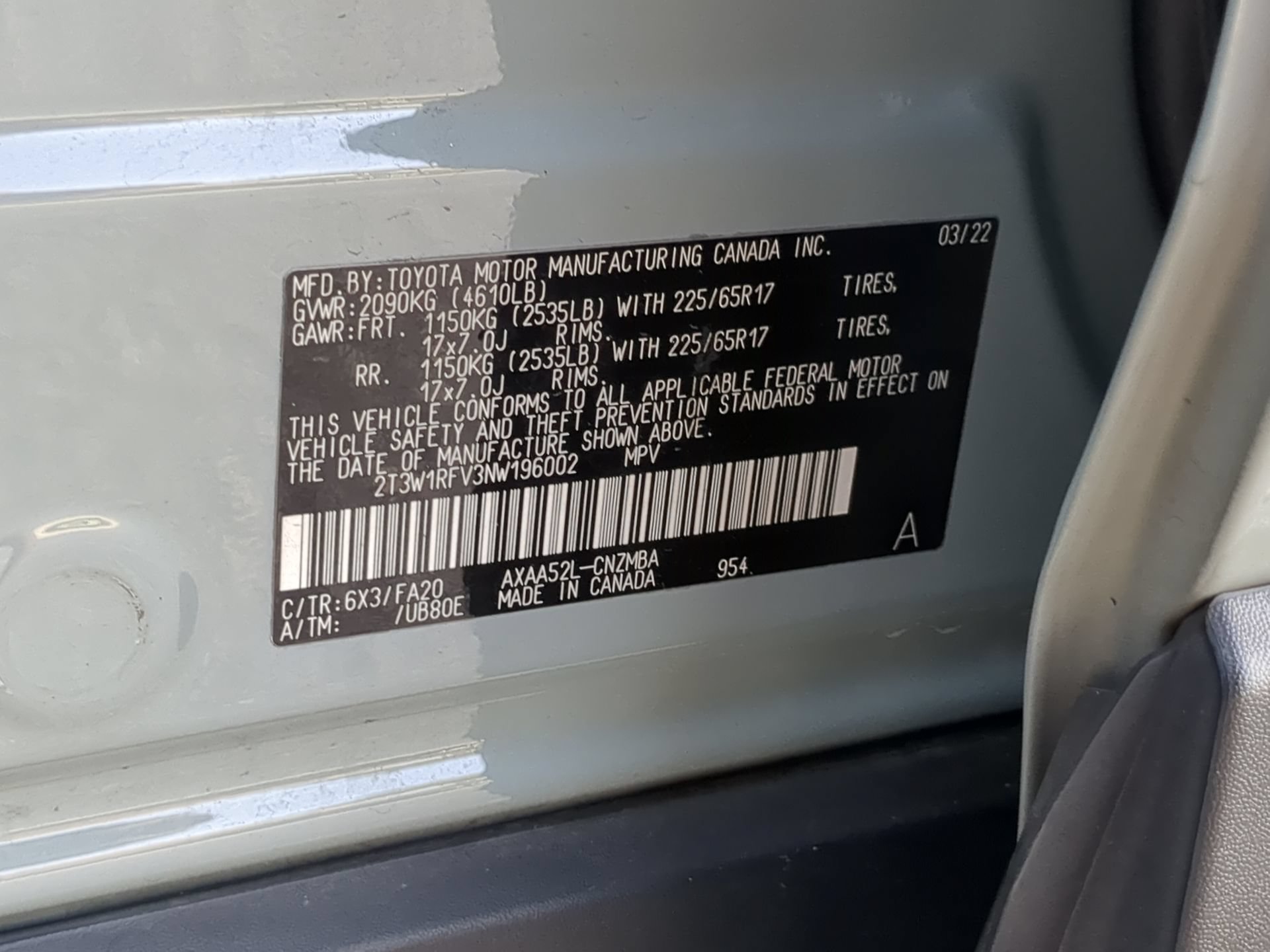 Used 2022 Toyota RAV4 XLE w/ Convenience Package FWD image 72
