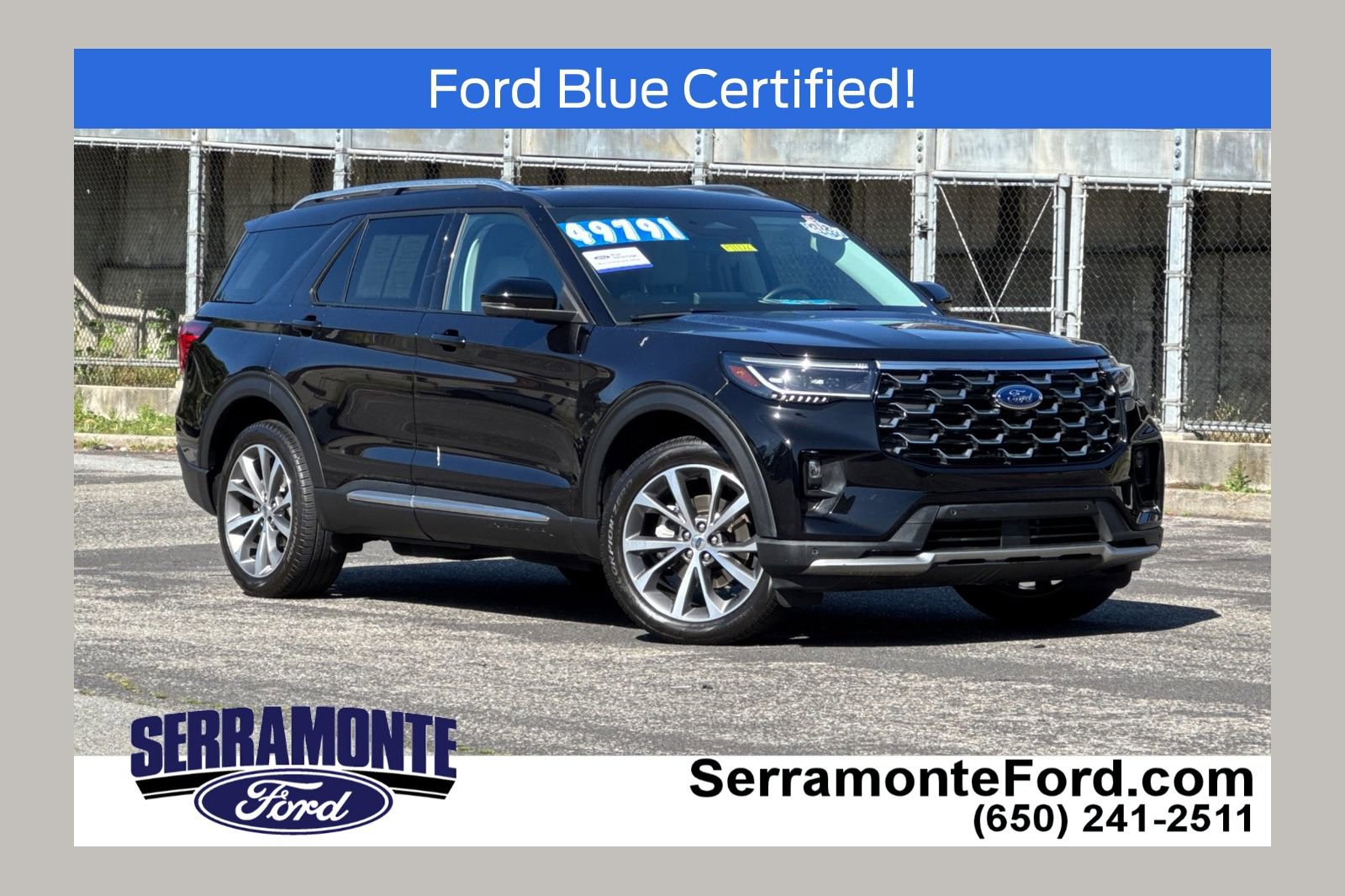 Certified 2025 Ford Explorer Platinum w/ Ultimate Package