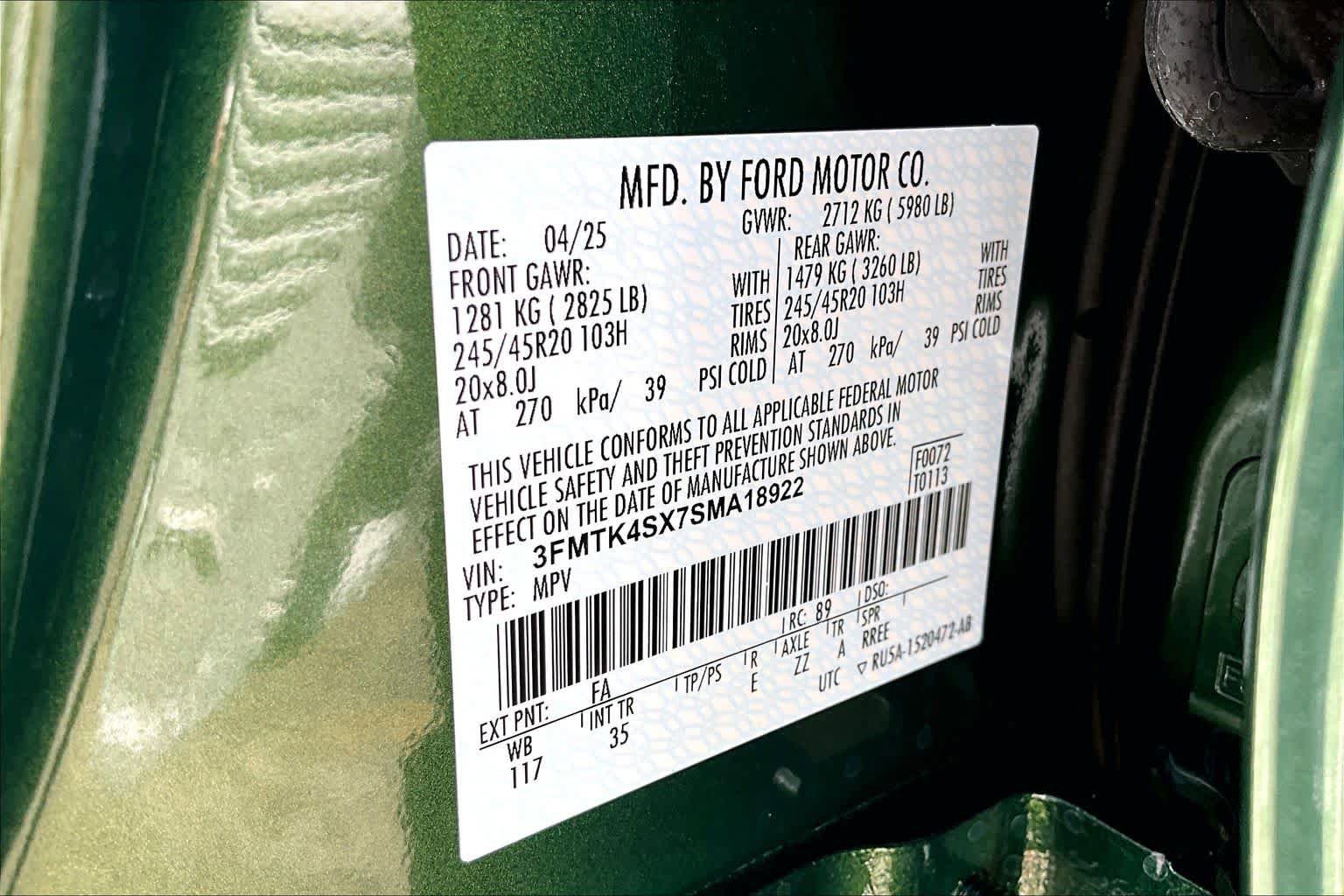 Certified 2025 Ford Mustang Mach-E GT AWD/4WD image 33