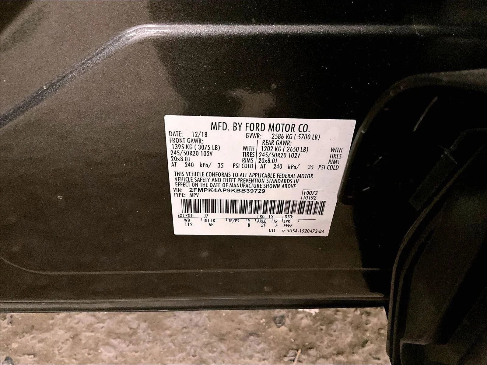 Certified 2019 Ford Edge ST w/ Equipment Group 401A AWD/4WD image 33