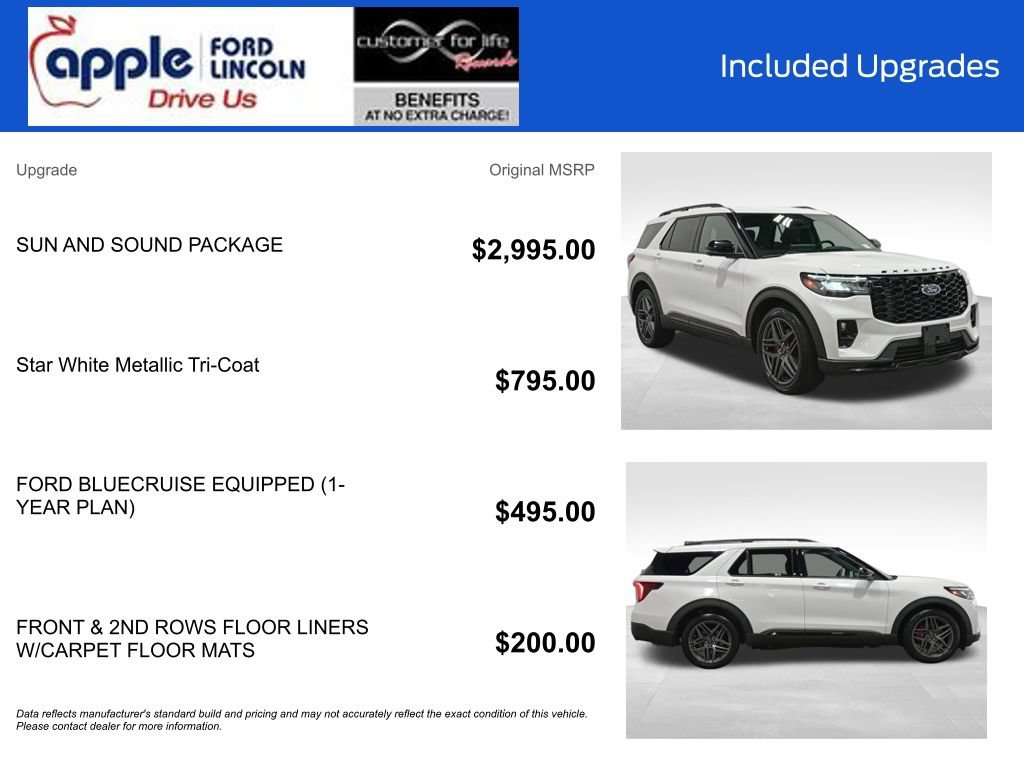Certified 2025 Ford Explorer ST w/ Sun And Sound Package AWD/4WD image 4