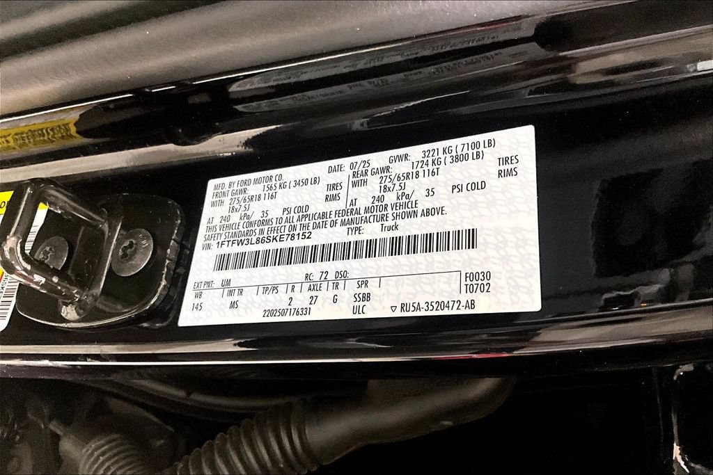 Certified 2025 Ford F150 XLT w/ Equipment Group 301A Standard AWD/4WD image 26