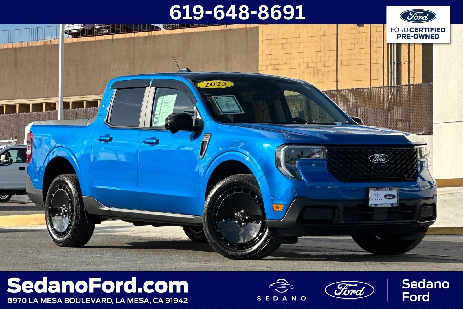 Certified 2025 Ford Maverick Lariat w/ Black Appearance Package AWD/4WD image 1