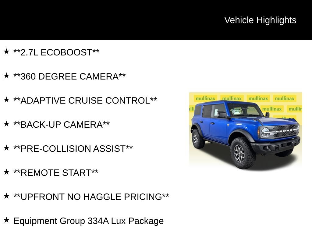 Certified 2025 Ford Bronco Badlands AWD/4WD image 12