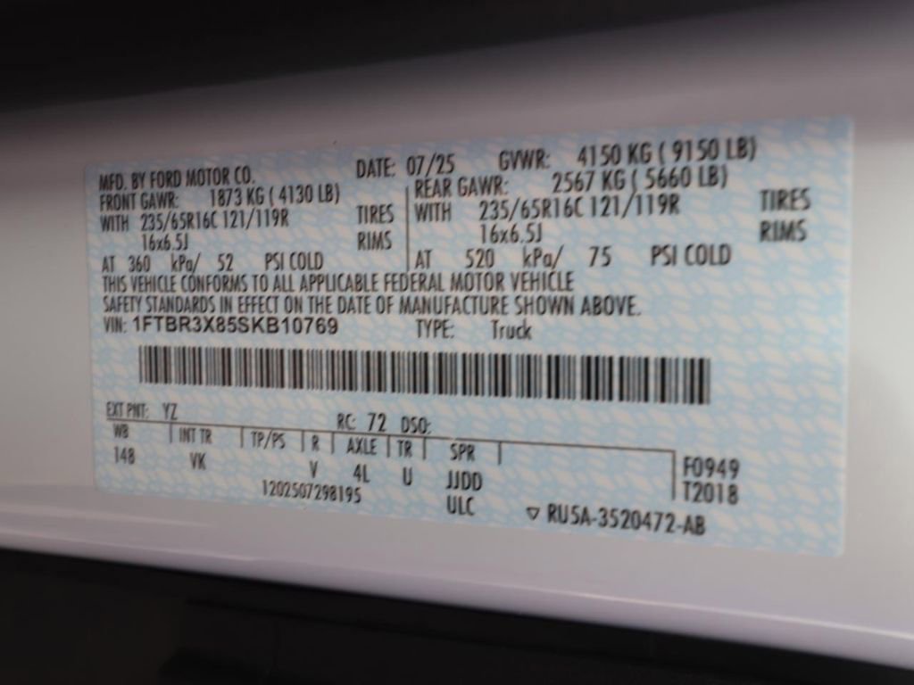 Certified 2025 Ford Transit 250 148 High Roof Extended image 23