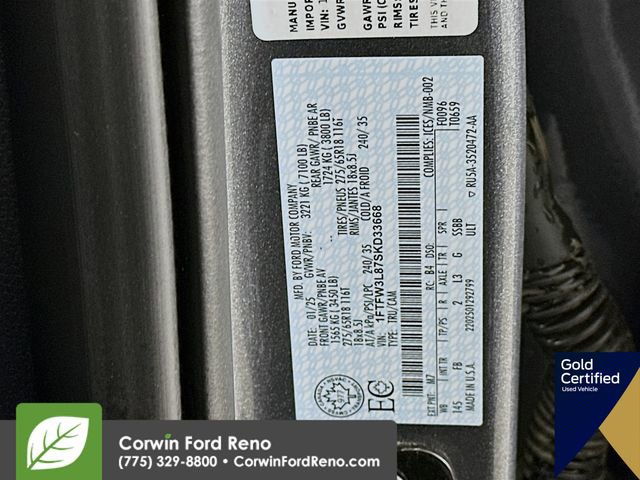 Certified 2025 Ford F150 XLT w/ Equipment Group 302A MID image 34