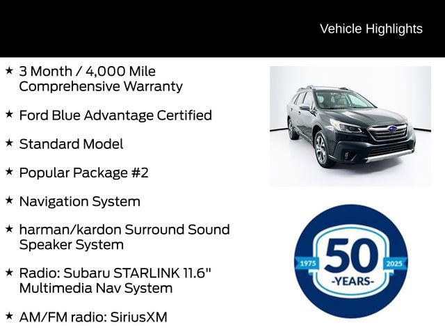 Used 2021 Subaru Outback Touring w/ Popular Package #2 image 12