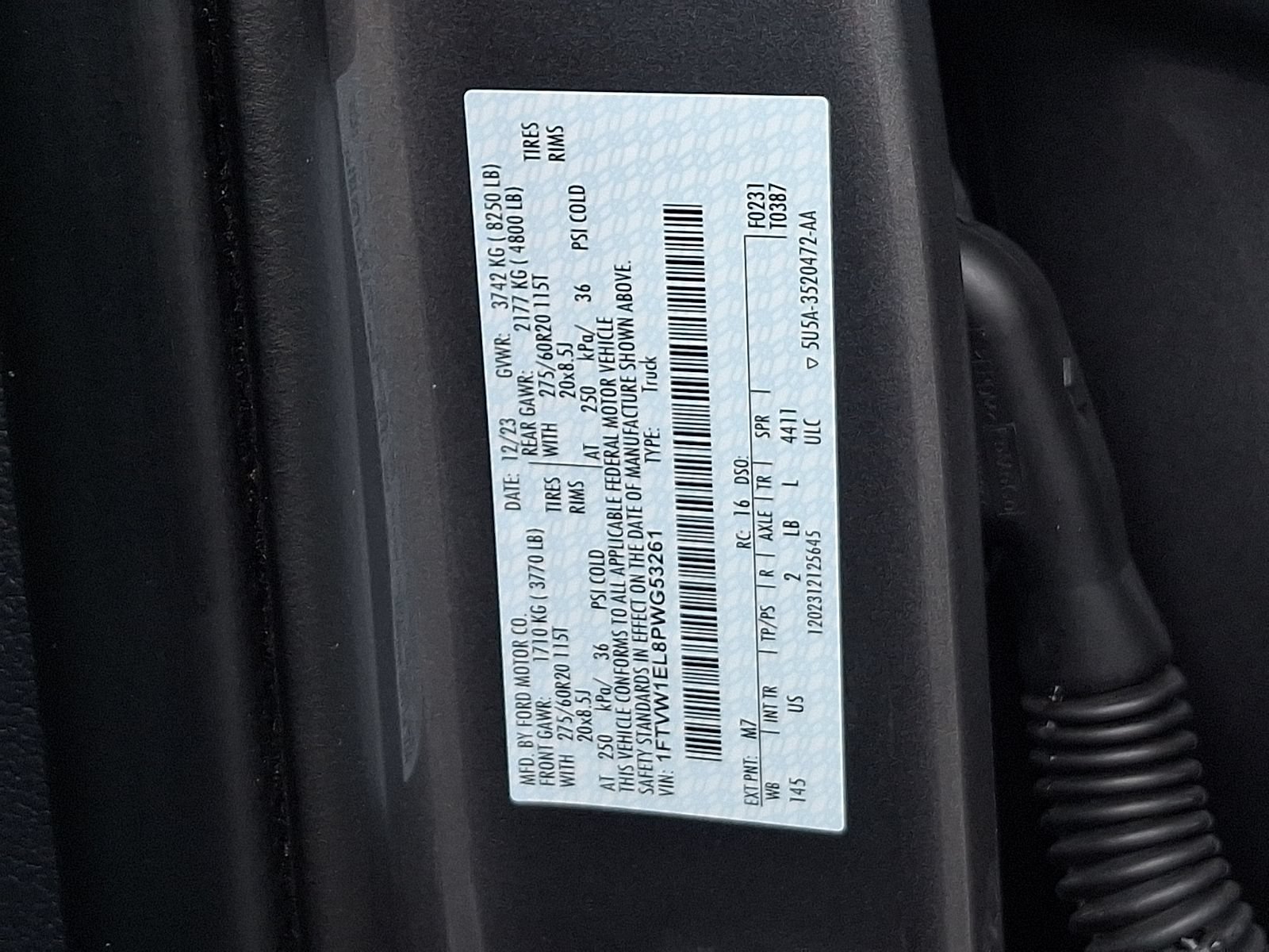 Certified 2023 Ford F150 Lightning XLT w/ Equipment Group 312A High AWD/4WD image 27
