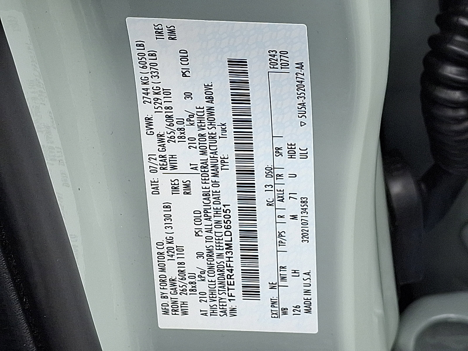 Certified 2021 Ford Ranger XLT w/ Equipment Group 301A Mid image 27