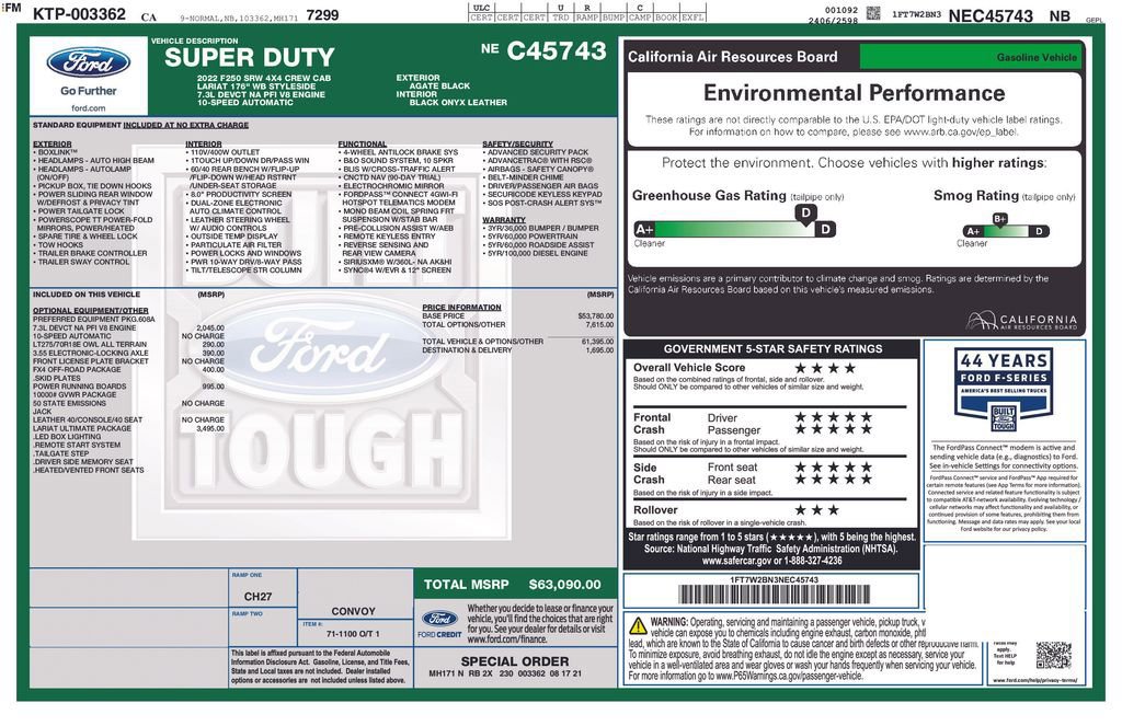 Certified 2022 Ford F250 Lariat w/ Lariat Ultimate Package image 34