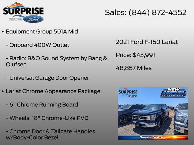 Certified 2021 Ford F150 Lariat AWD/4WD image 7