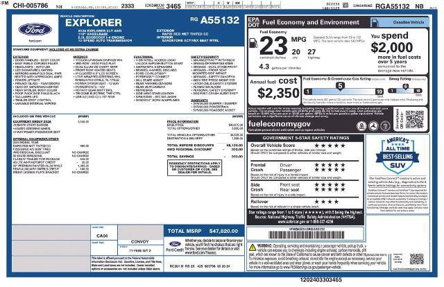 Certified 2024 Ford Explorer XLT w/ Equipment Group 202A image 26