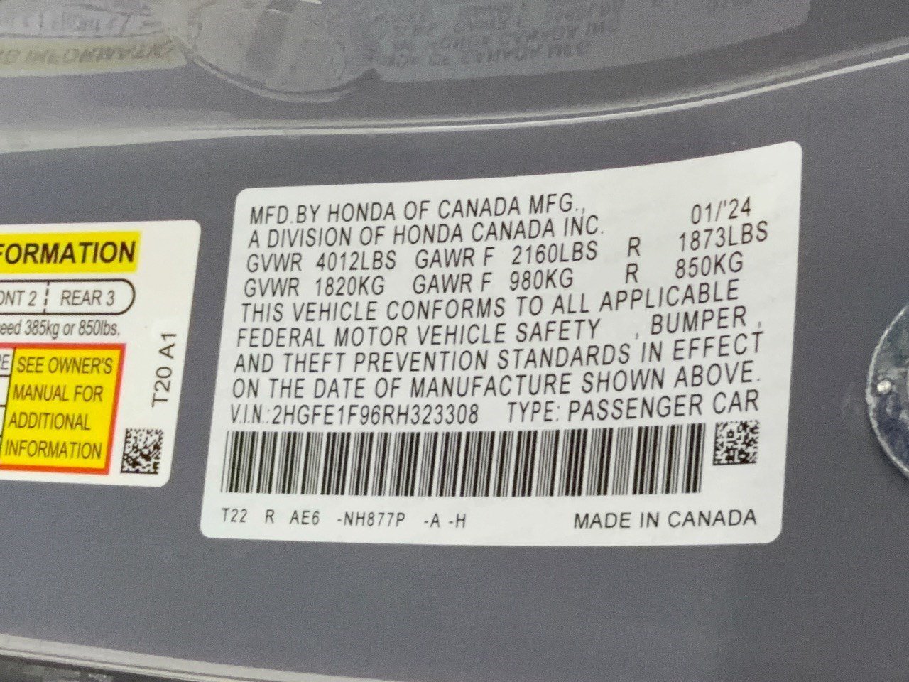 Used 2024 Honda Civic Touring image 32