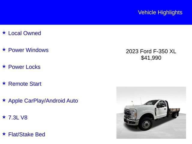Certified 2023 Ford F350 XL w/ Snow Plow Prep Package AWD/4WD image 3