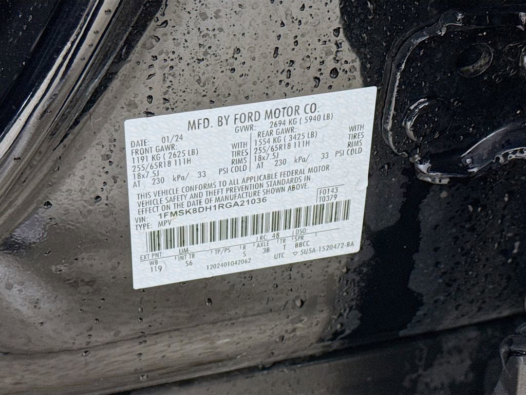 Certified 2024 Ford Explorer XLT w/ Equipment Group 202A image 32