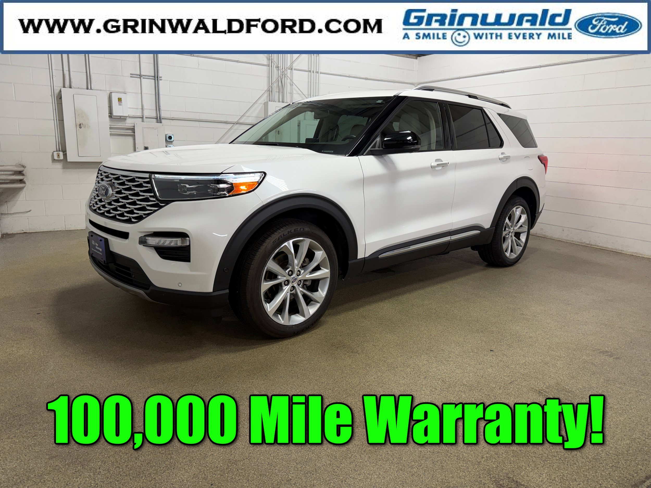 Certified 2021 Ford Explorer Platinum w/ Equipment Group 601A