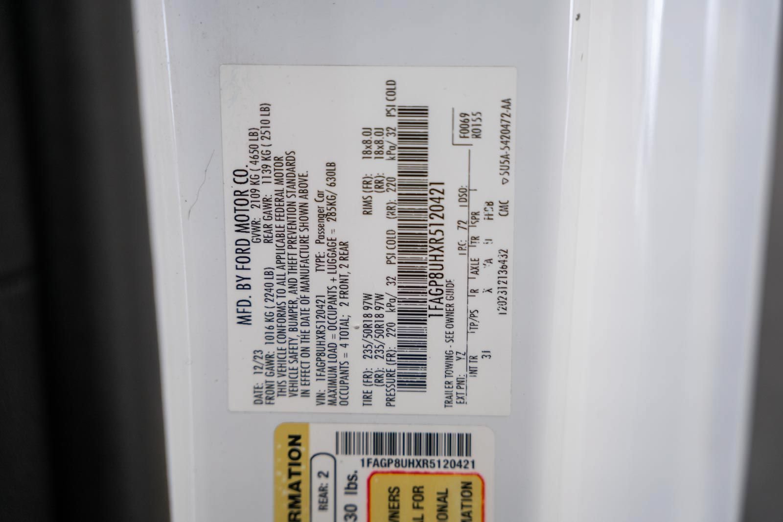 Certified 2024 Ford Mustang Premium RWD image 31