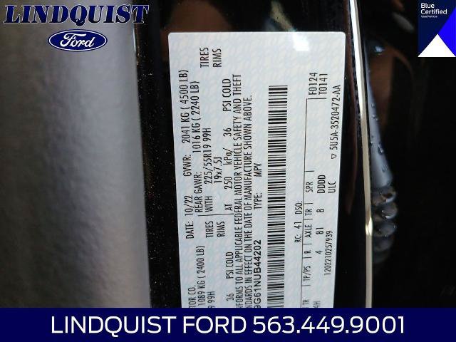 Certified 2022 Ford Escape SE w/ SE Sport Appearance Package AWD/4WD image 24