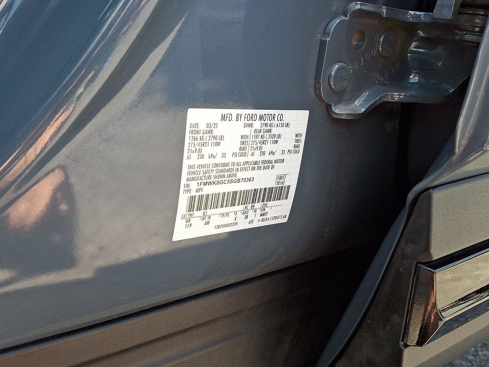 Certified 2025 Ford Explorer ST w/ Sun And Sound Package AWD/4WD image 29