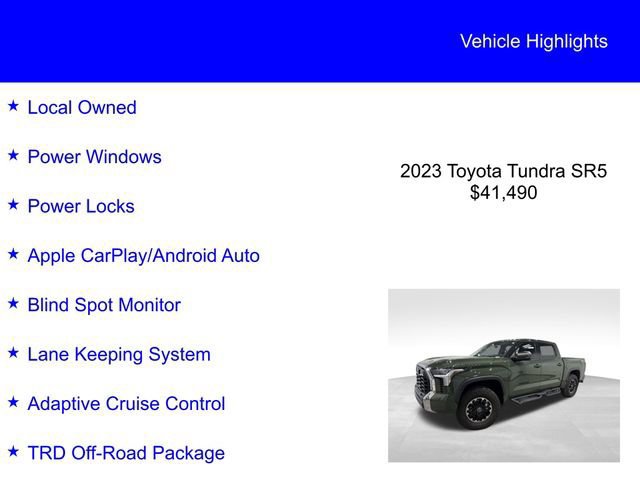 Used 2023 Toyota Tundra SR5 w/ TRD Off-Road Package image 6