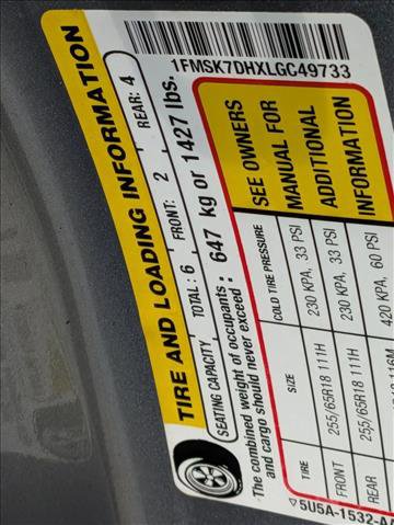 Certified 2020 Ford Explorer XLT w/ Equipment Group 202A RWD image 14