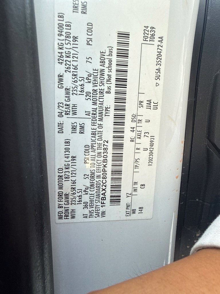 Certified 2023 Ford Transit 350 XL RWD image 2