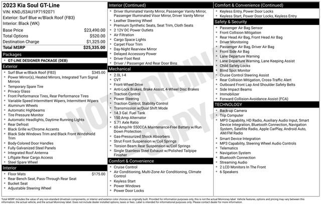 Used 2023 Kia Soul GT-Line FWD image 52