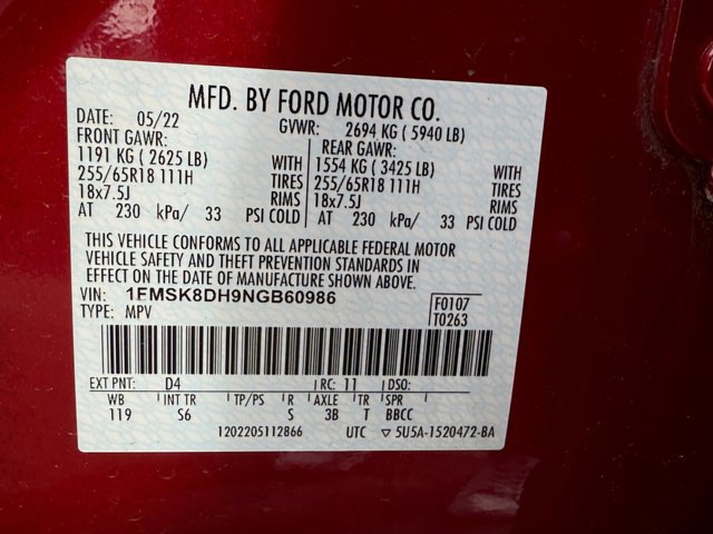 Certified 2022 Ford Explorer XLT w/ Equipment Group 202A image 35