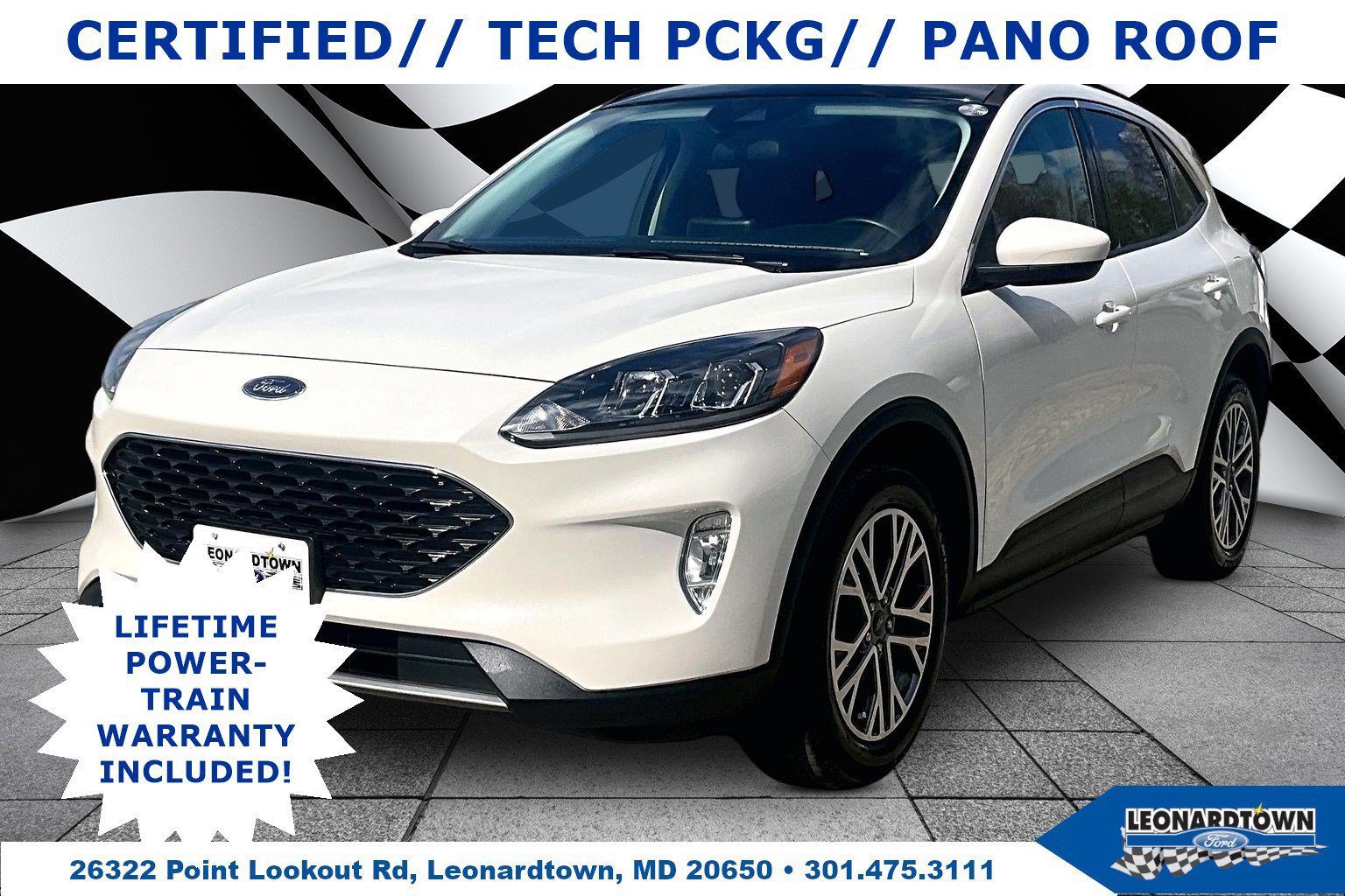 Certified 2022 Ford Escape SEL w/ Technology Package AWD/4WD image 1