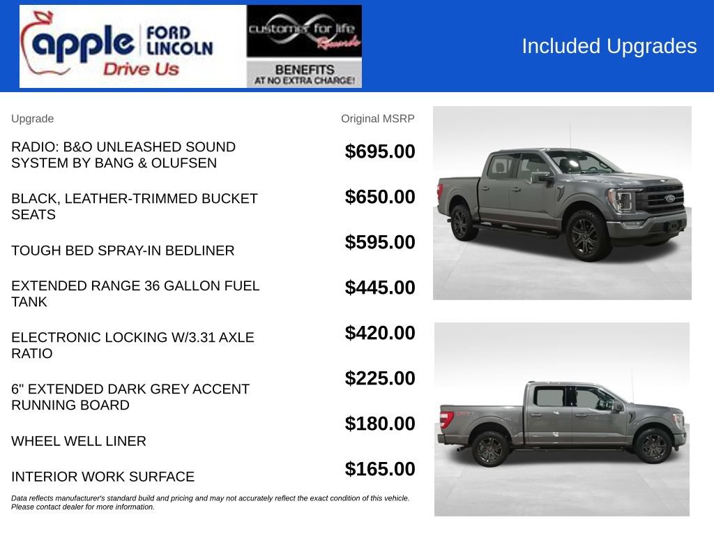 Certified 2021 Ford F150 Lariat w/ Equipment Group 502A High AWD/4WD image 5